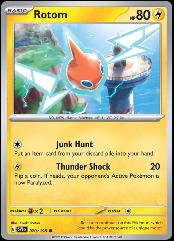 Scarlet & Violet Rotom [Holo] Pokémon card