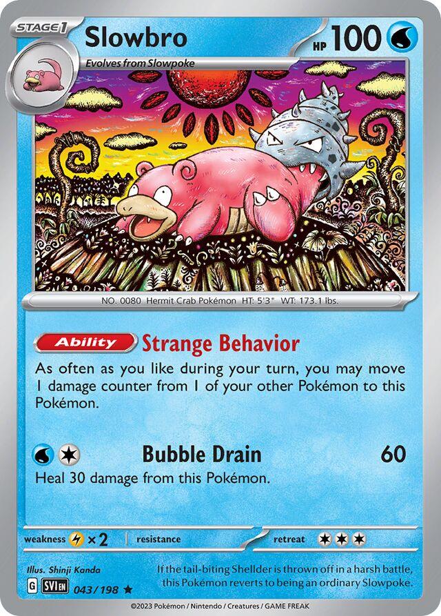 Scarlet & Violet Slowbro [Holo] Pokémon card