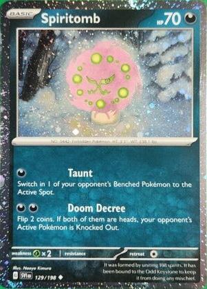 Scarlet & Violet Spiritomb [Cosmos-Holo] Pokémon card