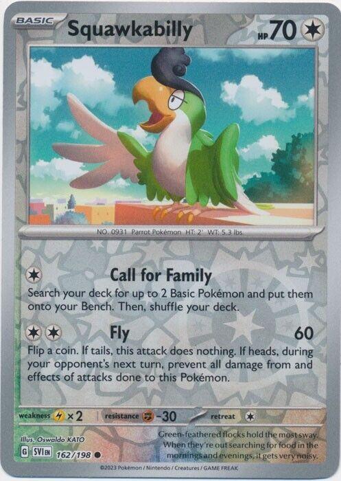 Scarlet & Violet Squawkabilly [Reverse Holo] Pokémon card