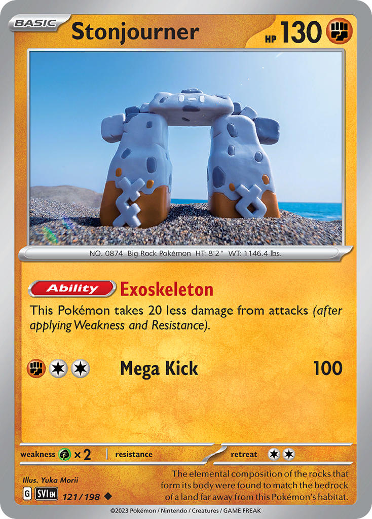 Scarlet & Violet Stonjourner Pokémon card