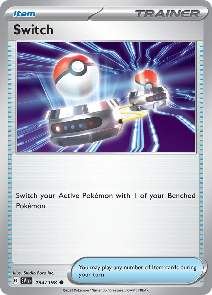 Scarlet & Violet Switch Pokémon card