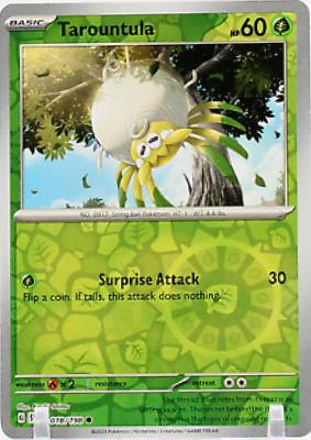 Scarlet & Violet Tarountula [Reverse Holo] Pokémon card