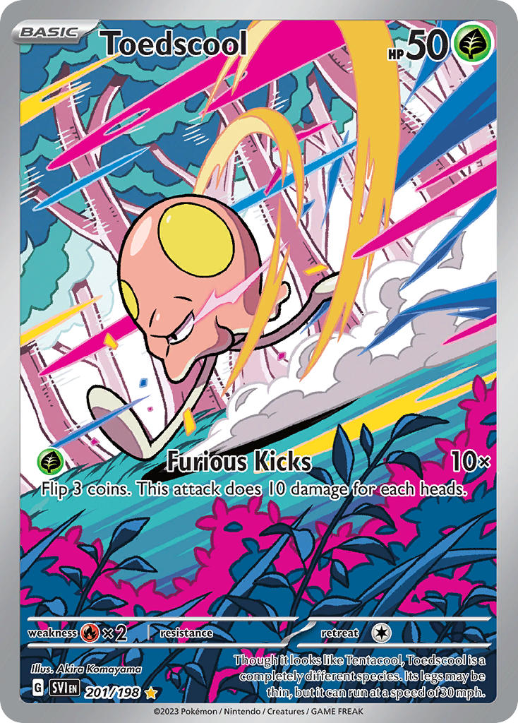 Scarlet & Violet Toedscool Pokémon card
