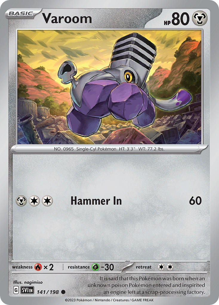 Scarlet & Violet Varoom Pokémon card