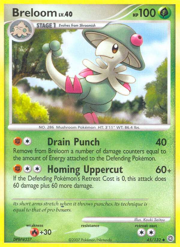 Secret Wonders Breloom Pokémon card