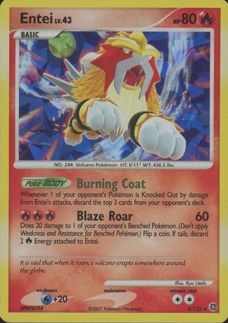 Secret Wonders Entei [Cracked-Ice] Pokémon card
