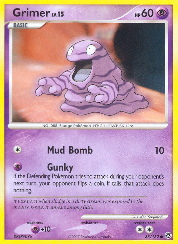 Secret Wonders Grimer Pokémon card