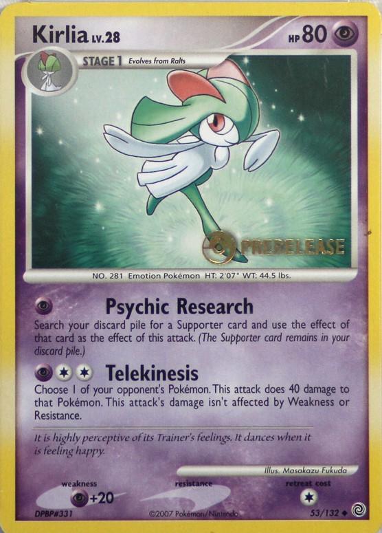 Secret Wonders Kirlia [Pre-release] Pokémon card
