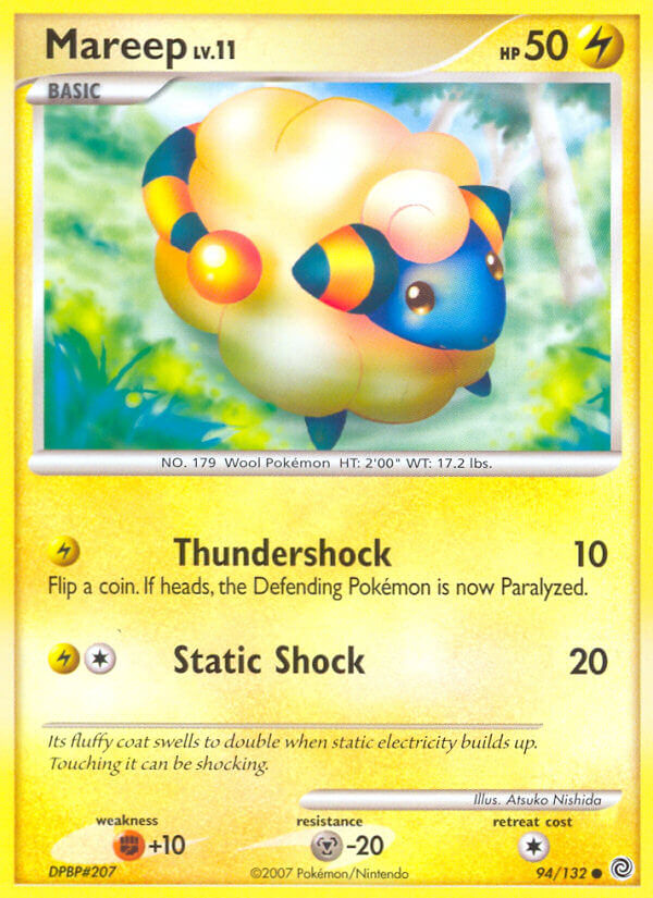Secret Wonders Mareep Pokémon card