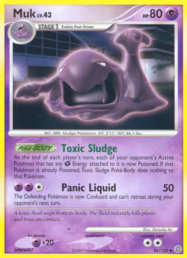 Secret Wonders Muk Pokémon card