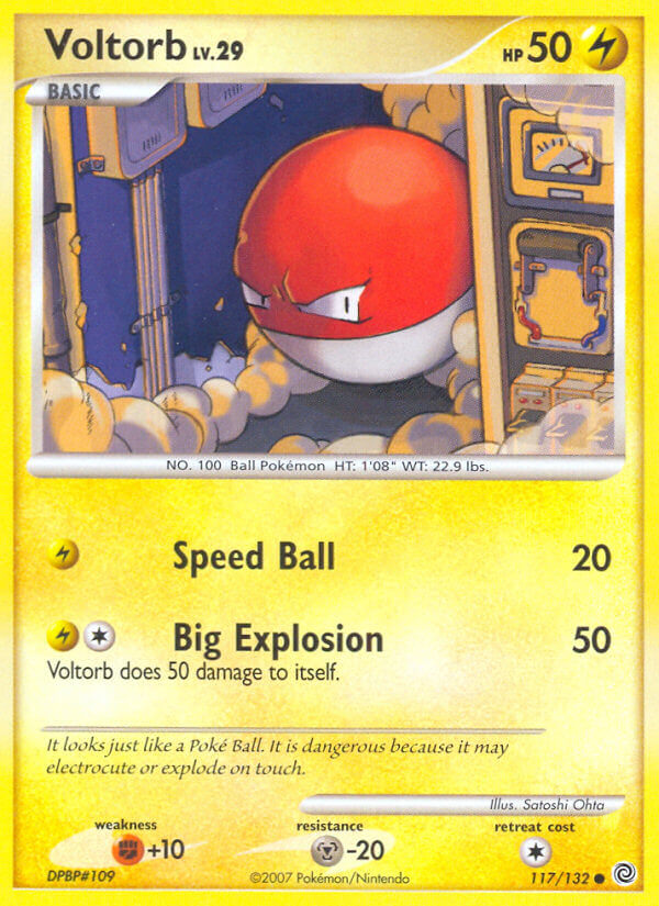 Secret Wonders Voltorb Pokémon card