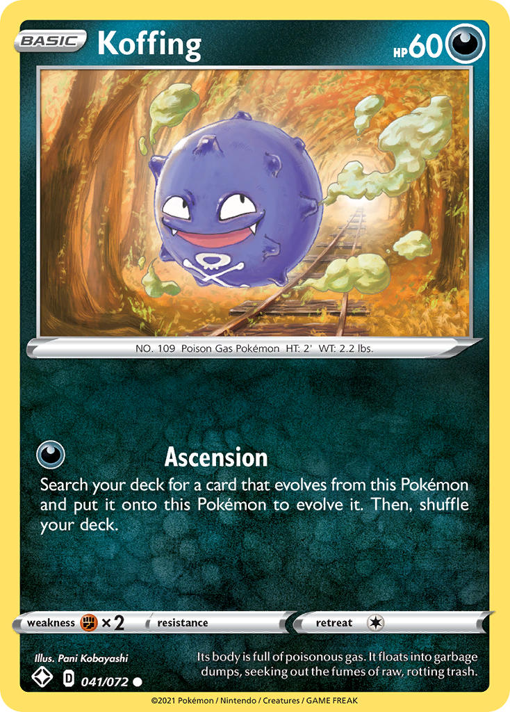 Shining Fates Koffing Pokémon card