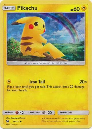 Shining Legends Pikachu [Cracked-Ice] Pokémon card