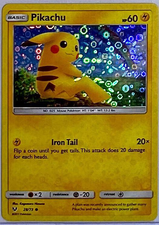 Shining Legends Pikachu [Sequin-Holo] Pokémon card