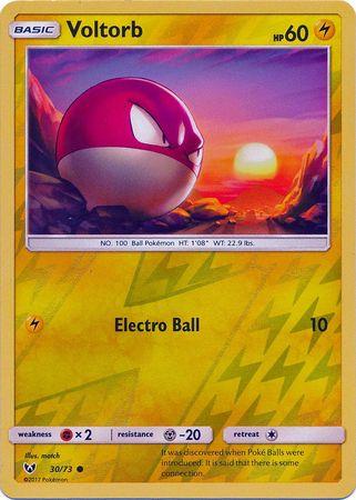 Shining Legends Voltorb [Reverse Holo] Pokémon card