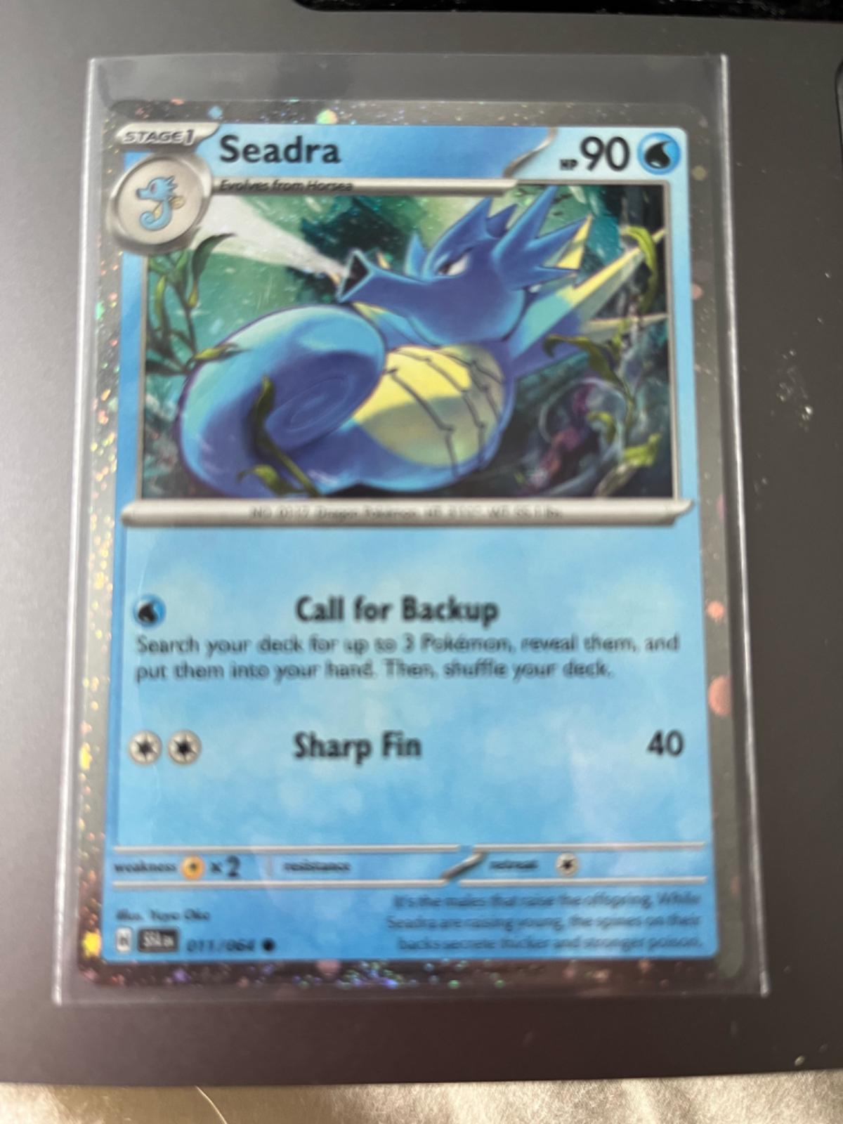 Shrouded Fable Seadra [Cosmos-Holo] Pokémon card