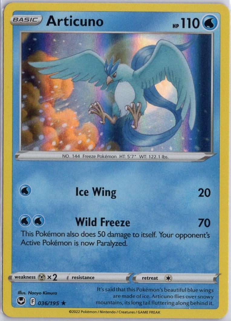 Silver Tempest Articuno [Holo] Pokémon card