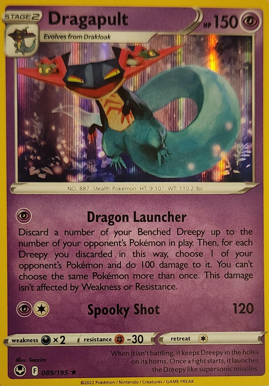 Silver Tempest Dragapult [Holo] Pokémon card