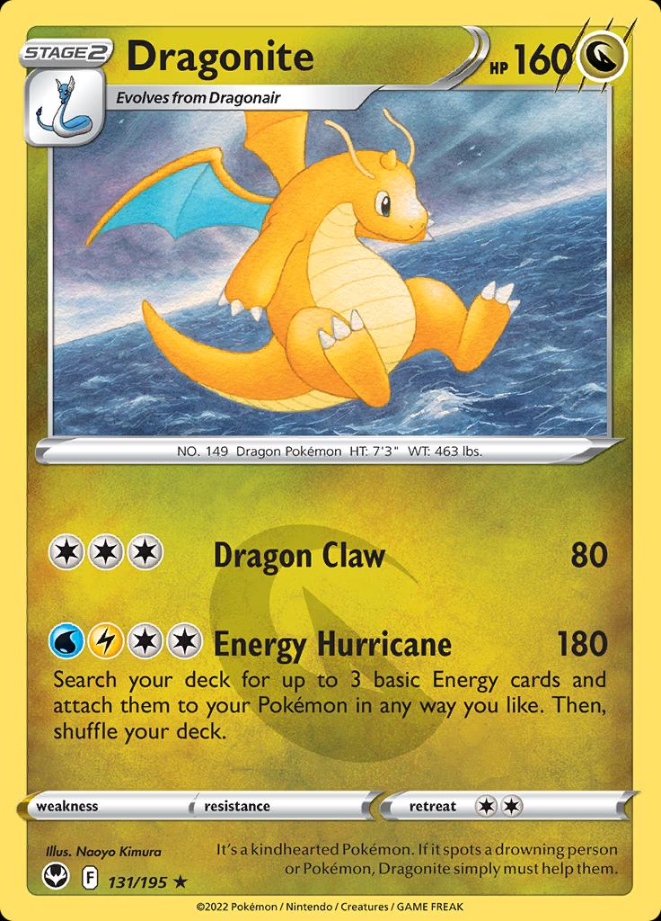 Silver Tempest Dragonite [Holo] Pokémon card