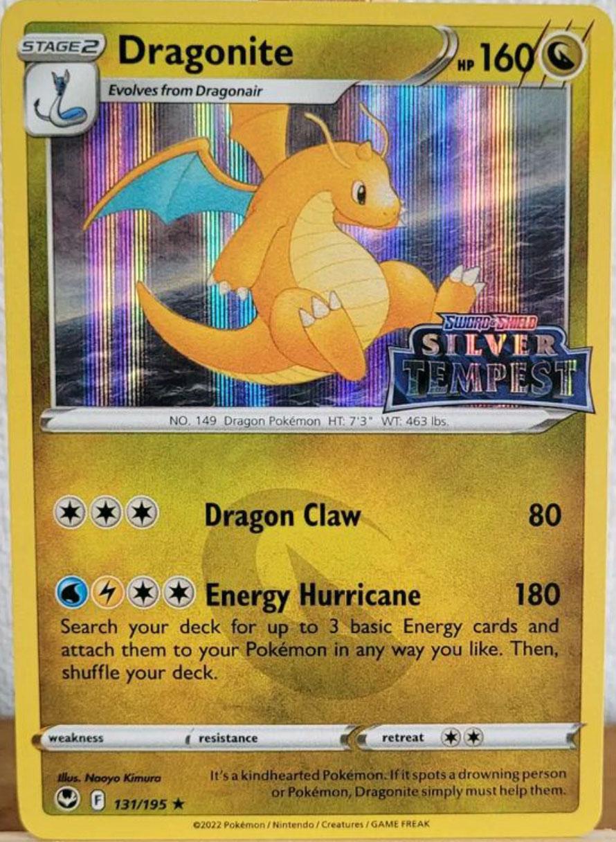 Silver Tempest Dragonite [Stamped] Pokémon card