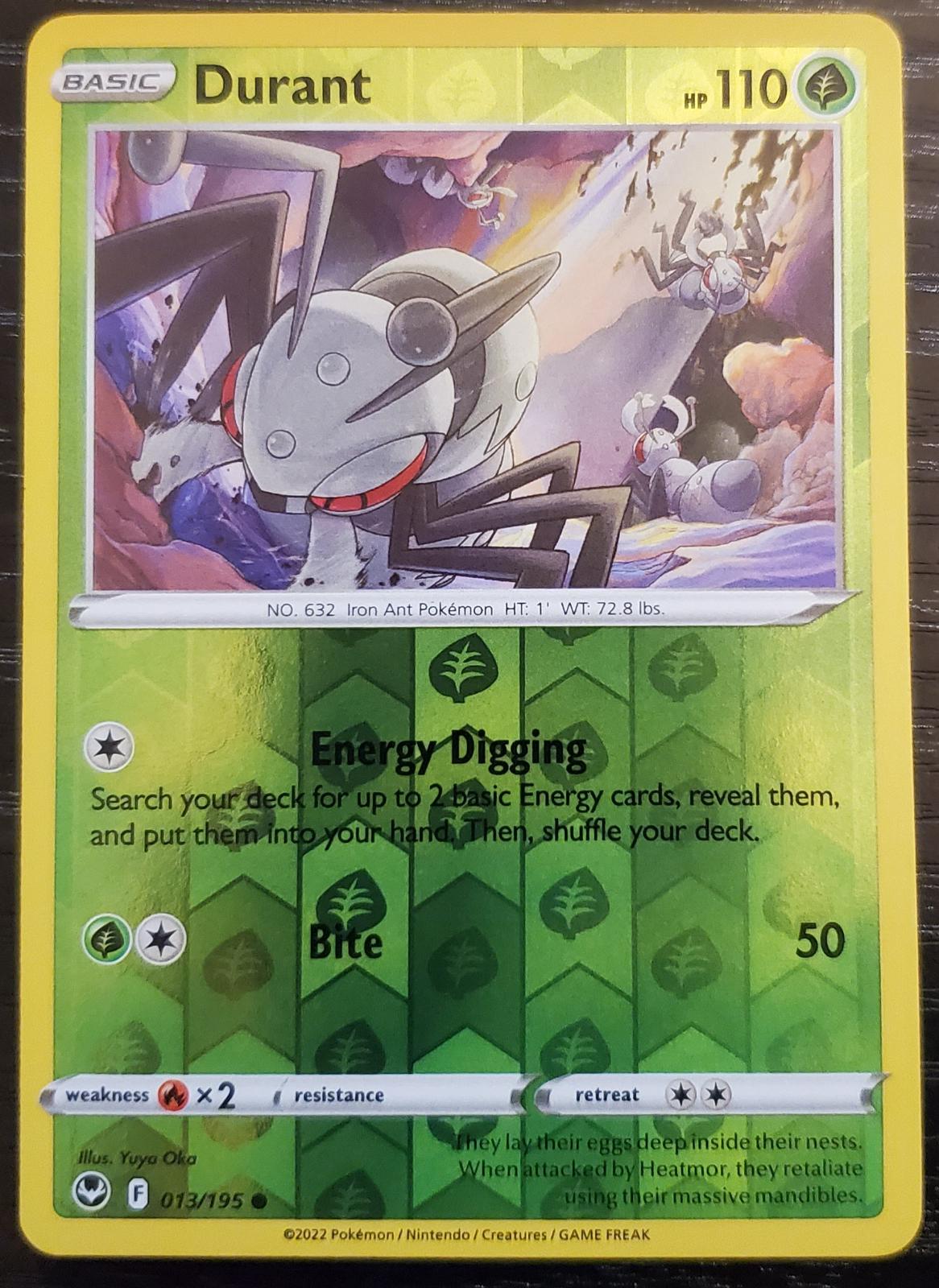 Silver Tempest Durant [Reverse Holo] Pokémon card
