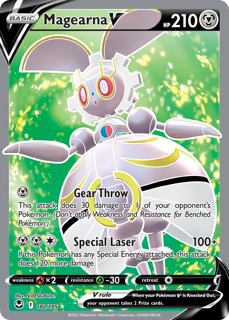Silver Tempest Magearna V Pokémon card