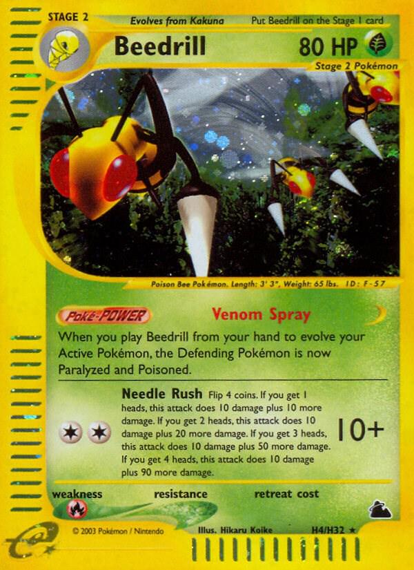 Skyridge Beedrill Pokémon card
