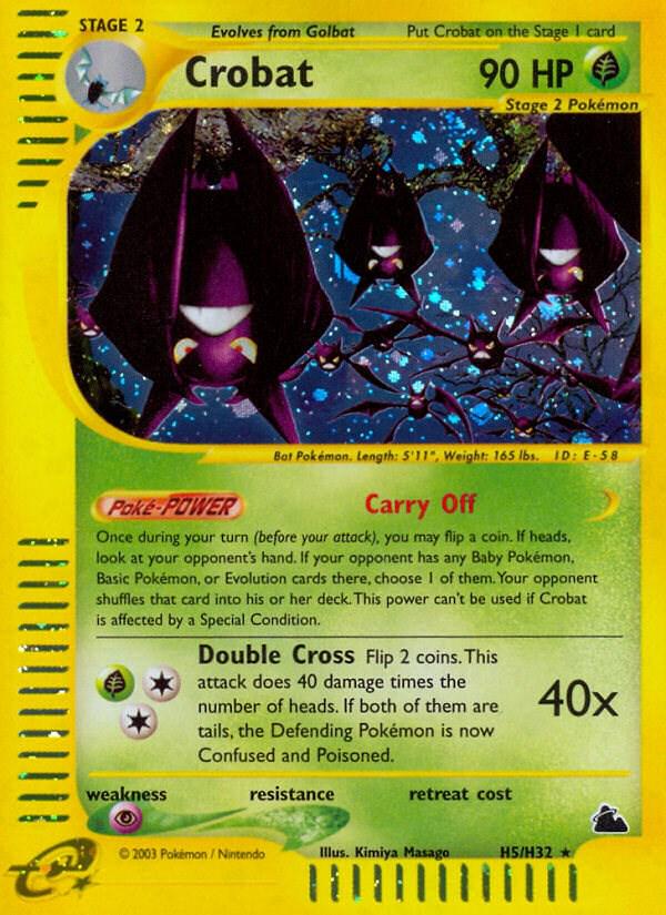 Skyridge Crobat Pokémon card