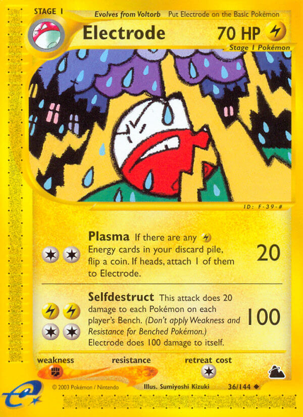 Skyridge Electrode Pokémon card