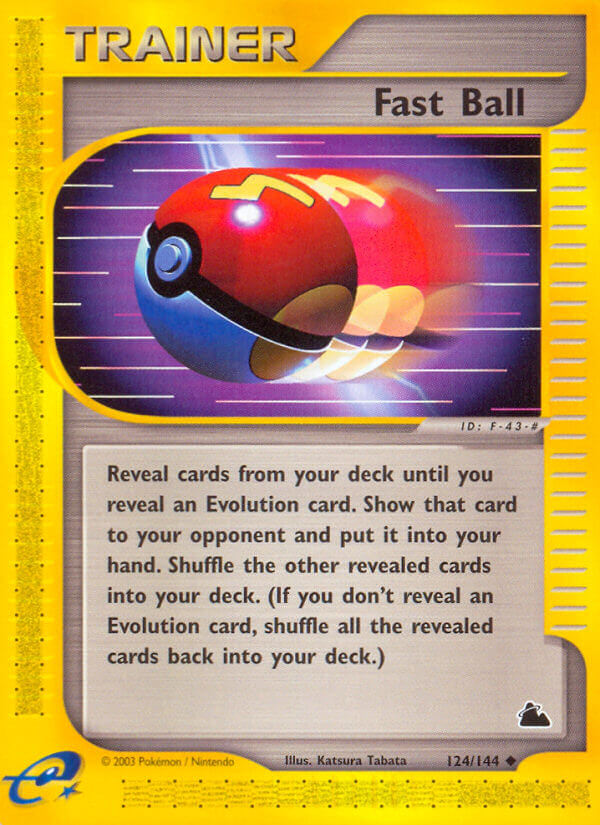 Skyridge Fast Ball Pokémon card