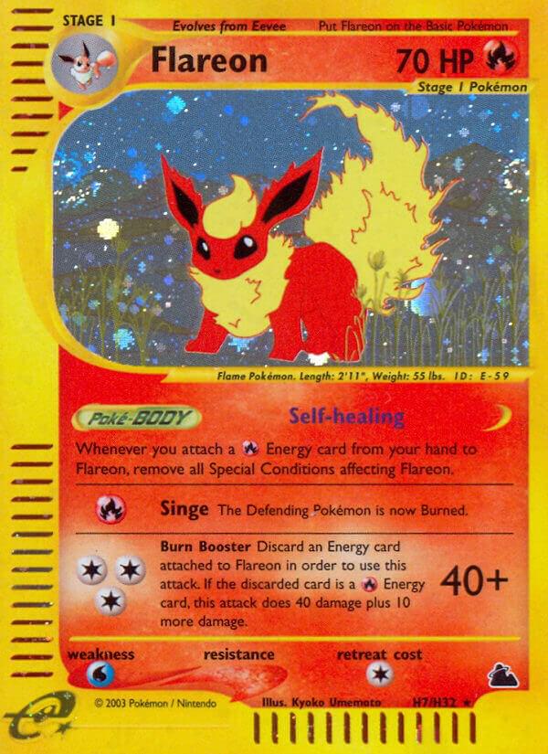 Skyridge Flareon Pokémon card
