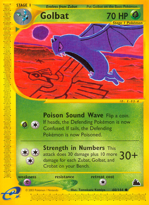 Skyridge Golbat Pokémon card