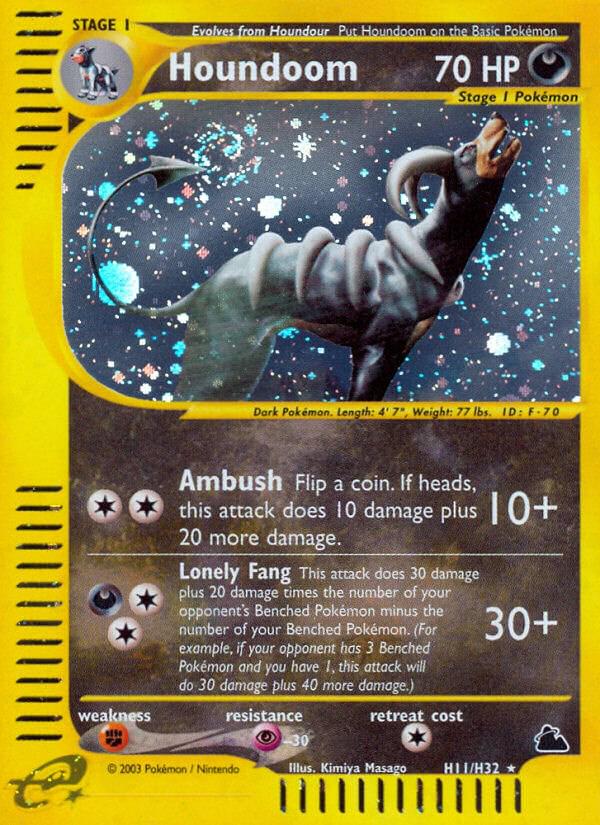 Skyridge Houndoom Pokémon card