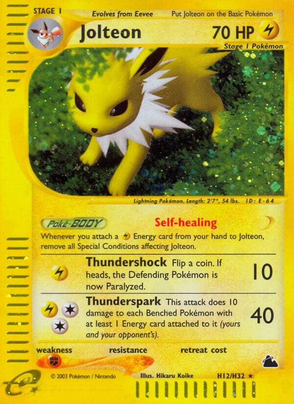 Skyridge Jolteon Pokémon card