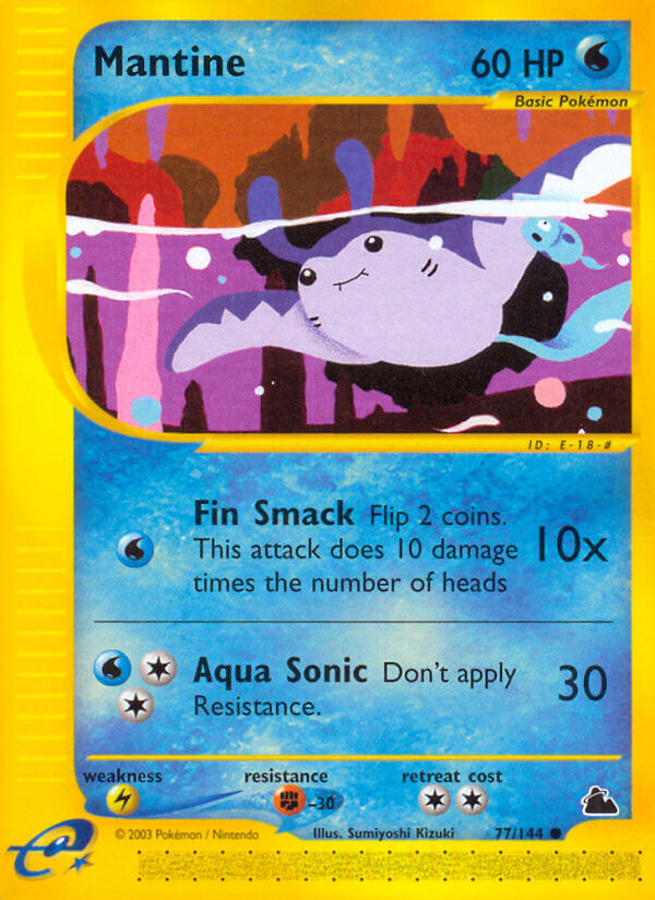 Skyridge Mantine Pokémon card