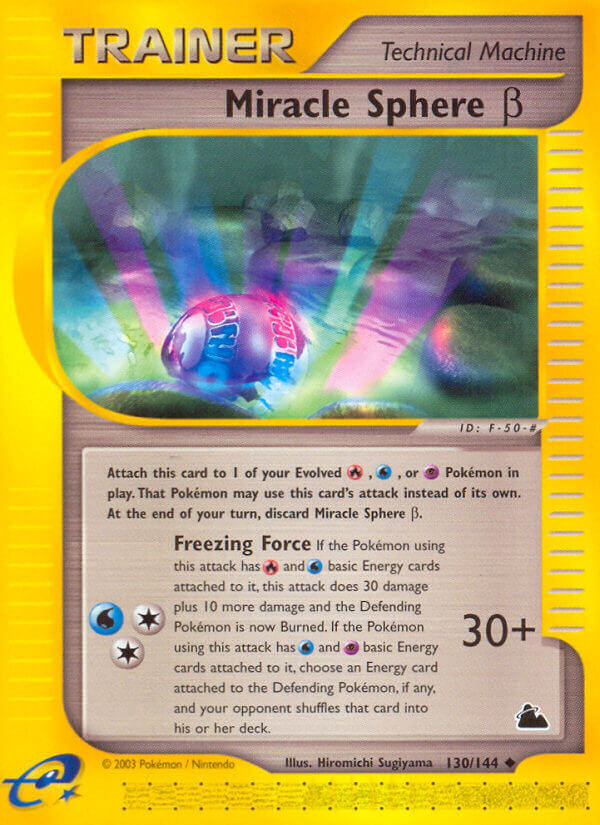 Skyridge Miracle Sphere Pokémon card