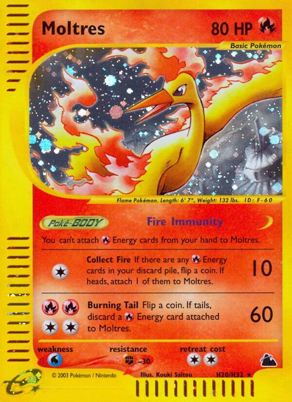 Skyridge Moltres Pokémon card