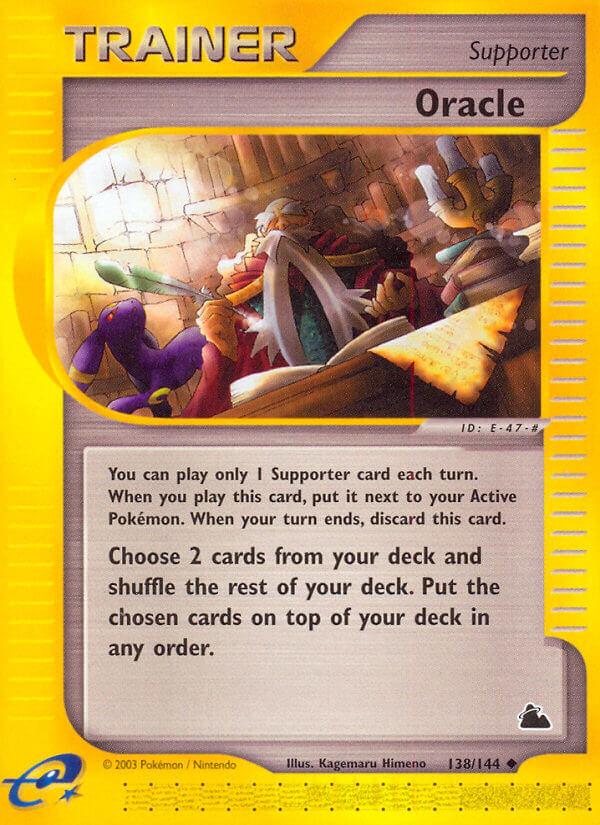 Skyridge Oracle Pokémon card