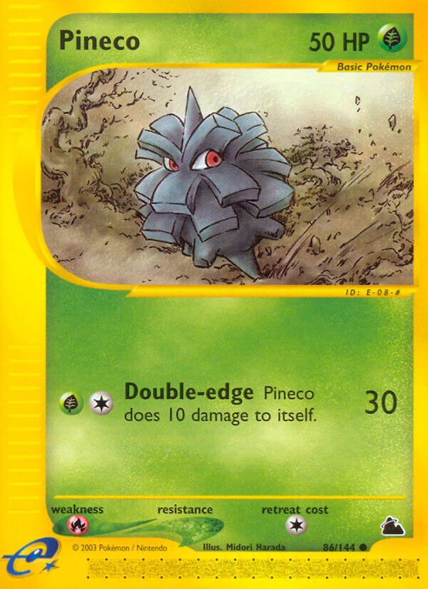 Skyridge Pineco Pokémon card