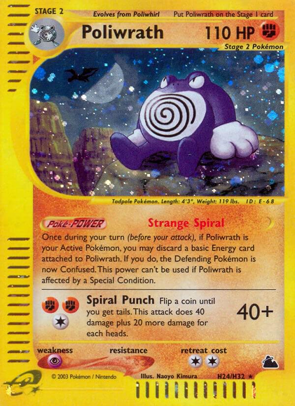 Skyridge Poliwrath Pokémon card