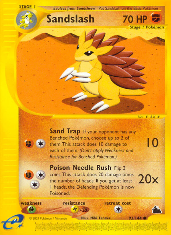 Skyridge Sandslash Pokémon card