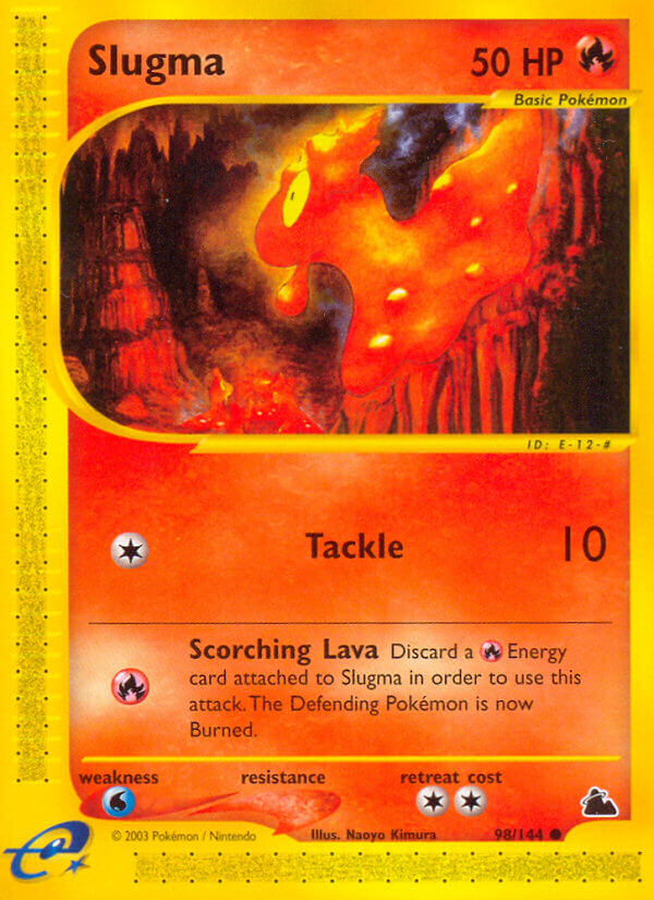 Skyridge Slugma Pokémon card
