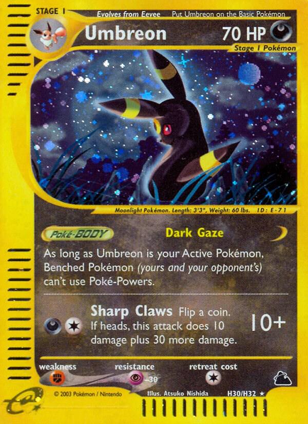 Skyridge Umbreon Pokémon card