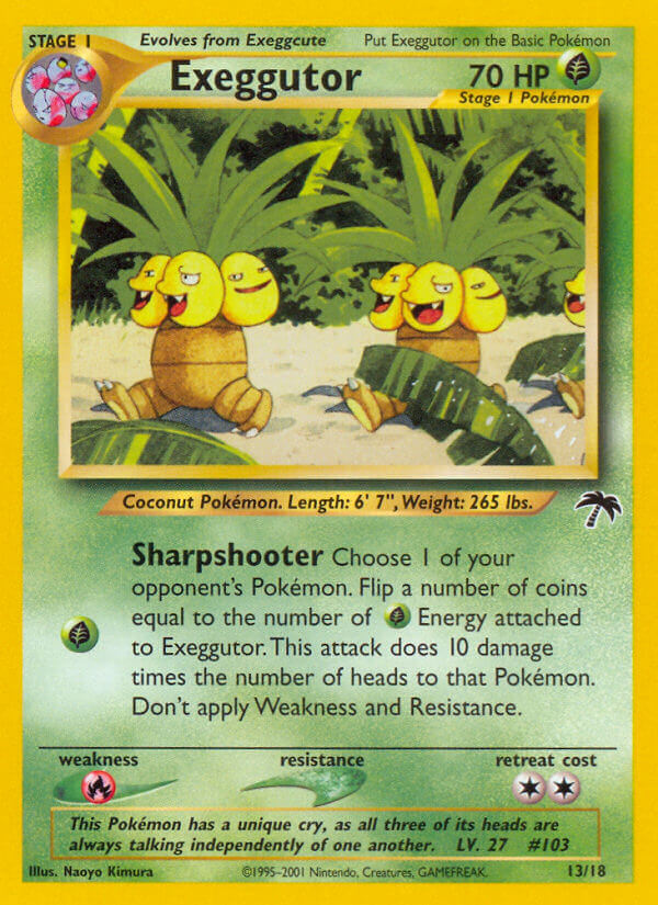 Southern Islands Exeggutor Pokémon card