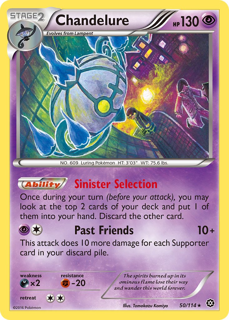 Steam Siege Chandelure Pokémon card