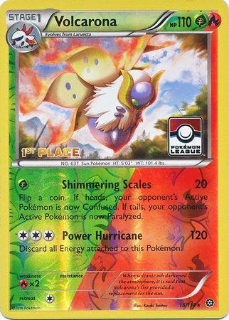 Steam Siege Volcarona [1st-Place-League] Pokémon card