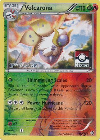 Steam Siege Volcarona [2nd-Place-League] Pokémon card