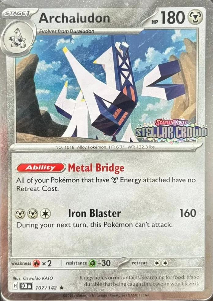 Stellar Crown Archaludon [Cosmos-Holo-Stamped] Pokémon card