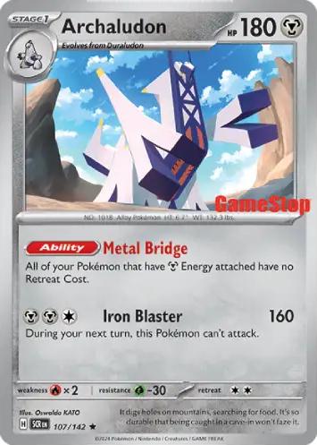 Stellar Crown Archaludon [Gamestop] Pokémon card